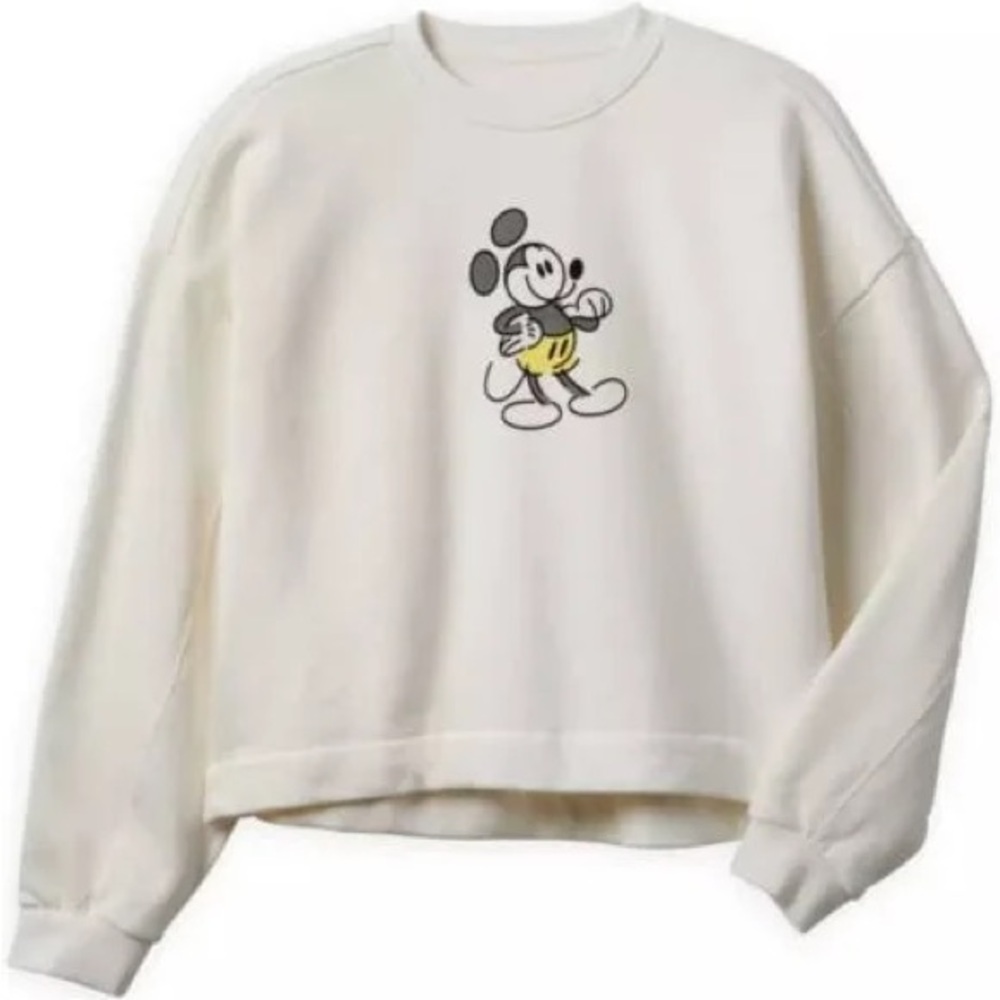 Disney Mickey Mouse Cropped Sweatshirt